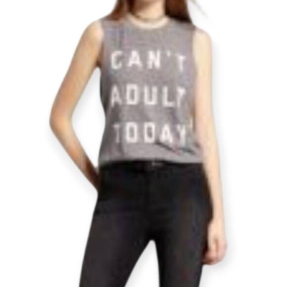 FIFTH SUN GRAY SHEER TANK TOP SZ.S EUC - Picture 1 of 5